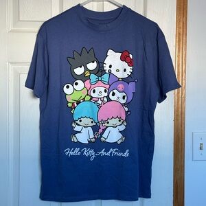 Ladies XL Hello Kitty and Friends Navy T-Shirt
